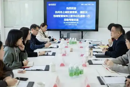 杭州市上城区委常委、副区长，钱塘智慧城党工委书记孔德君一行深入穿戴美甲公司奈杜星球调研指导